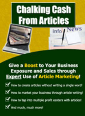 Product picture Chalking Cash From Articles-Boost Sales With Articles